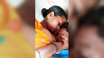 Married Woman Moaning As Hubby Sucks On Her Massive Tits Hard