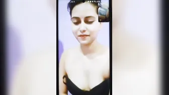 Sweet Wife Showing Off Her Boobs On Video Call With Boyfriend