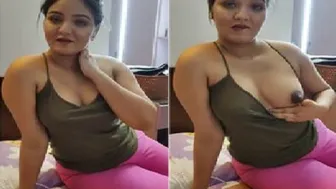Pregnant Wife Flashing Her Swollen Tits In Private Video
