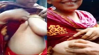 Married Bhabhi Flashing Soaked Boobs For Her Secret Boyfriend