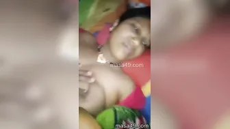 Village Wife Getting Tits Groped And Pussy Pounded In Bedroom