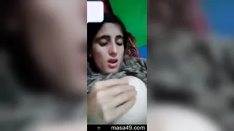 Fair Skinned Bhabhi Going Topless During Video Call Private Show