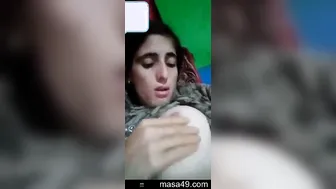 Fair Skinned Bhabhi Going Topless During Video Call Private Show