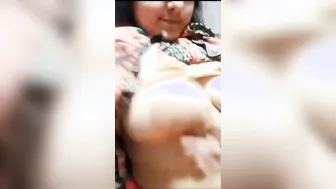 Married Bhabhi Teasing Her Huge Tits In Bedroom Selfie Scandal