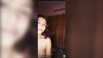 Slim GF Getting Naked On Camera For Her Man Private Show