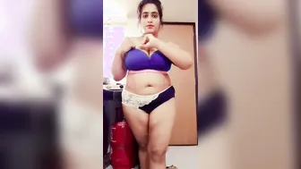 Indian Wife Slowly Removing Her Saree Revealing Nude Body