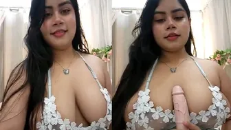 Voluptuous Bhabhi Stripping See Through Bra And Toying Herself