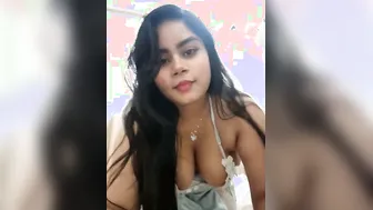 Voluptuous Bhabhi Stripping See Through Bra And Toying Herself