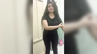 Horny Wife Stripping Naked Revealing Her Massive Boobs In Mms