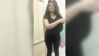 Horny Wife Stripping Naked Revealing Her Massive Boobs In Mms