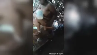 Village Bhabhi Caught Bathing Naked Teasing Her Devar Watching
