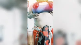 Chubby Wife Removing Saree Revealing Her Enormous Natural Boobs