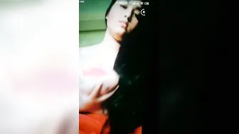 Busty GF Showing Off Her Huge Milky Tits For Boyfriend