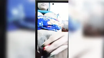 Horny Village Wife Masturbating Her Wet Pussy With Big Tits Out