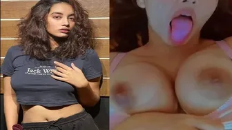 Gorgeous Indian GF Flaunting Her Huge Boobs On Camera Vid