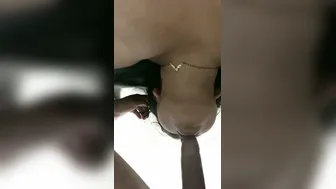 Busty GF Giving Amazing Blowjob To His Big Thick Cock