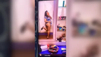 Slutty Babe Flashing Her Massive Tits On Leaked Private Video