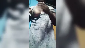 Lactating Wife Leaking Milk While Getting Her Heavy Tits Sucked