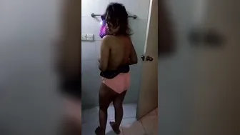 Desi GF Stripping Naked For Lover In Bathroom Gone Viral