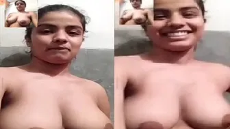 Indian Babe Stripping Naked On Video Call Showing Everything