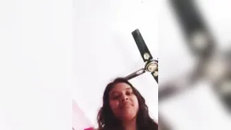 GF Pulling Her Big Boobs Out From Tight Dress At Home