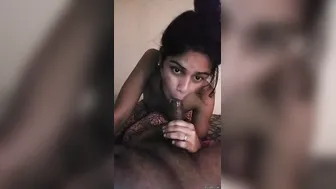 Desi Slut Hungrily Devouring My Thick Cock In Her Bedroom