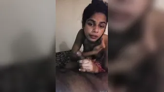Desi Slut Hungrily Devouring My Thick Cock In Her Bedroom