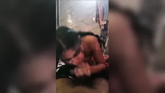 Horny Indian GF Eagerly Sucking My Thick Meaty Shaft