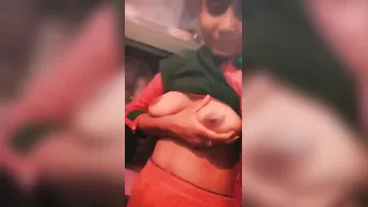 College Cutie From Mumbai Fondling Her Soft Boobs On Camera