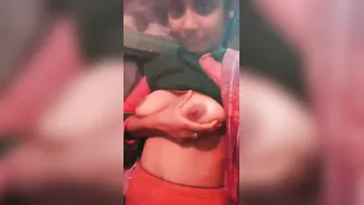 College Cutie From Mumbai Fondling Her Soft Boobs On Camera