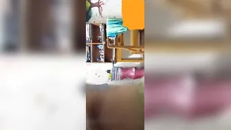 Big Boobed Babe Pulling Shirt Up Showing Massive Melons Off