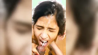 Indian Slut Sucking Cock And Taking Messy Facial In Bedroom