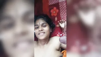 Bhabhi Giving Sloppy Blowjob And Taking Cum All Over Face
