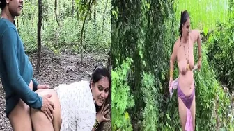 Young Lovers Fucking Outdoors In Private Spot Getting Caught Raw