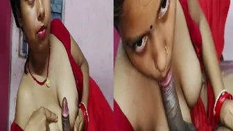 Bhabhi Sucking My Cock With Her Blouse Open
