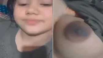 My Desi Gf Showing Off Her Dark Nipples In Selfie Clip Tonight