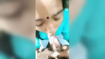 My GF Sucking Me Off Before We Fuck Outside
