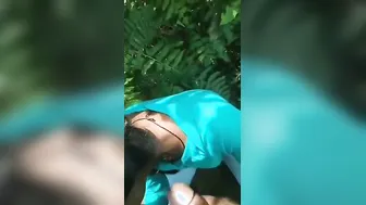 My GF Sucking Me Off Before We Fuck Outside