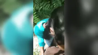 My GF Sucking Me Off Before We Fuck Outside