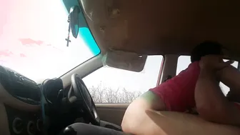 Roadside Fucking My GF In Backseat Somewhere Outside Town