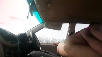 Roadside Fucking My GF In Backseat Somewhere Outside Town