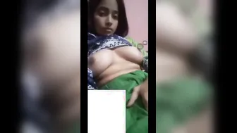 Innocent GF Exploring Herself Naked During Late Night Call