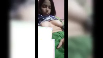 Innocent GF Exploring Herself Naked During Late Night Call