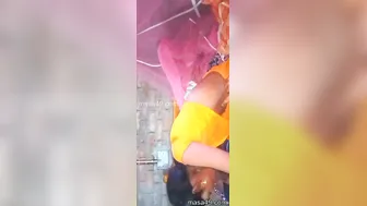 Bhabhi In Yellow Saree Getting Fucked After Sucking His Cock