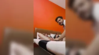 My Gf Fingering Her Wet Pussy In Hotel Room Before Fucking