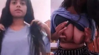 My GF Showing Her Tits For The First Time Topless