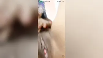 Red Bra Girl Fingering Her Dripping Wet Pussy Moaning