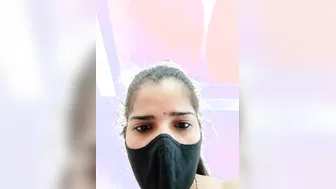 Desi Wife Teasing On Cam Flaunting Her Massive Round Melons