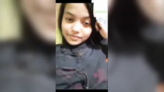 GF Showing Her Boobs For The Very First Time On Cam