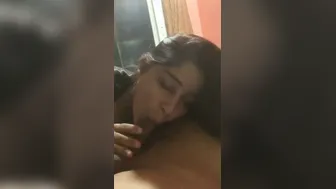 Beautiful Wife Giving Her Man A Sloppy Blowjob On Hidden Cam